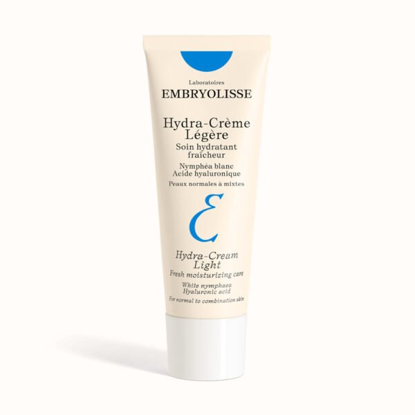 Embryolisse Hydra-Cream Light, lagana hidratantna krema s hijaluronskom kiselinom i kompleksom bijelog lopoča, tuba od 40 ml, za normalnu do mješovitu kožu.