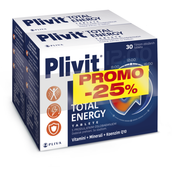 PROMO Plivit Total Energy (1+1) – Cjelodnevna podrška energiji i imunitetu.