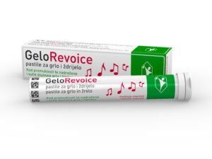 GeloRevoice® pastile za grlo koje štite, vlaže i regeneriraju sluznicu kod suhog kašlja i nadraženog grla - trešnja mentol, češnja