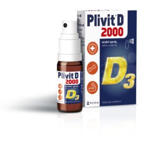 Plivit D 2000 oralni sprej sa vitaminom D, bočica od 30 ml.