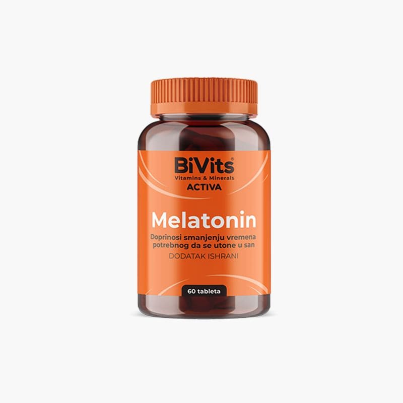 BiVits ACTIVA Melatonin – 1 tableta sa 1 mg melatonina za poboljšanje kvaliteta sna i prilagođavanje unutrašnjeg sata organizma