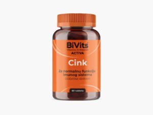 BiVits Cink – 1 tableta sa 10 mg cink-citrata za podršku imunitetu, zdravlju kože, kose, noktiju i reproduktivnom zdravlju