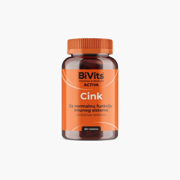 BiVits Cink – 1 tableta sa 10 mg cink-citrata za podršku imunitetu, zdravlju kože, kose, noktiju i reproduktivnom zdravlju