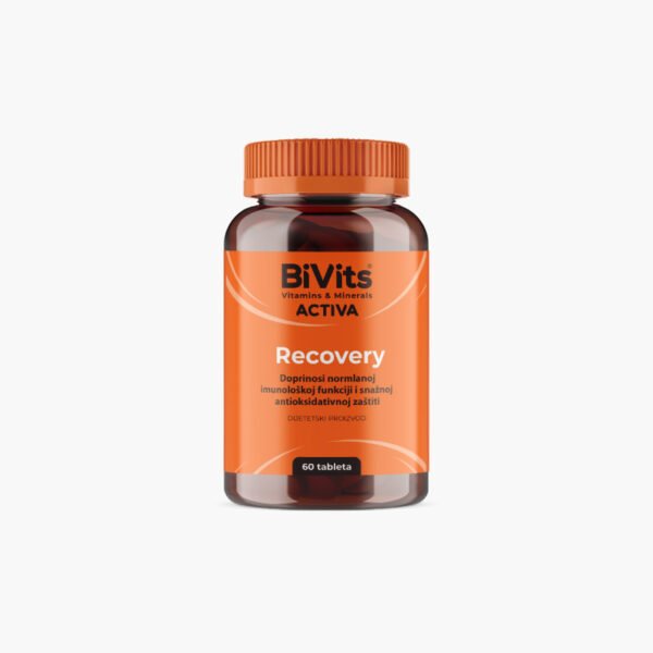 BiVits Recovery formula – 1 tableta sa kombinacijom cinka, selena, vitamina D3, mangana, vitamina C i N-acetilcisteina za brži oporavak organizma.