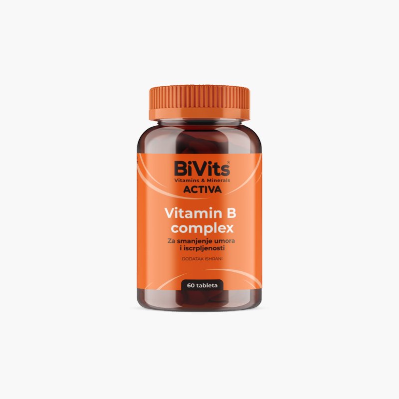 BiVits B Complex – formula koja sadrži vitamine B grupe i aktivni oblik folne kiseline za optimalnu raspoloživost u organizmu