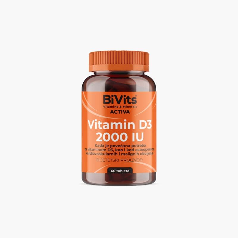 BiVits ACTIVA Vitamin D3 2000 IU – specijalna formula za nadoknadu deficita vitamina D, podržava imunološki i nervni sistem