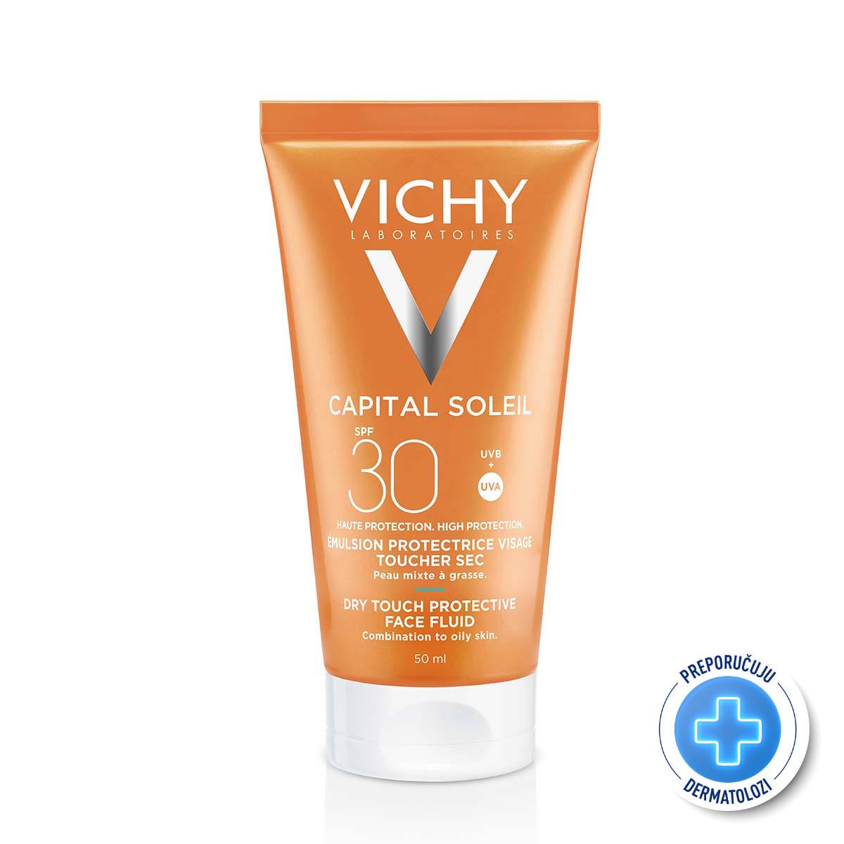 VICHY Capital Soleil Dry touch fluid za lice SPF30+ 50ml