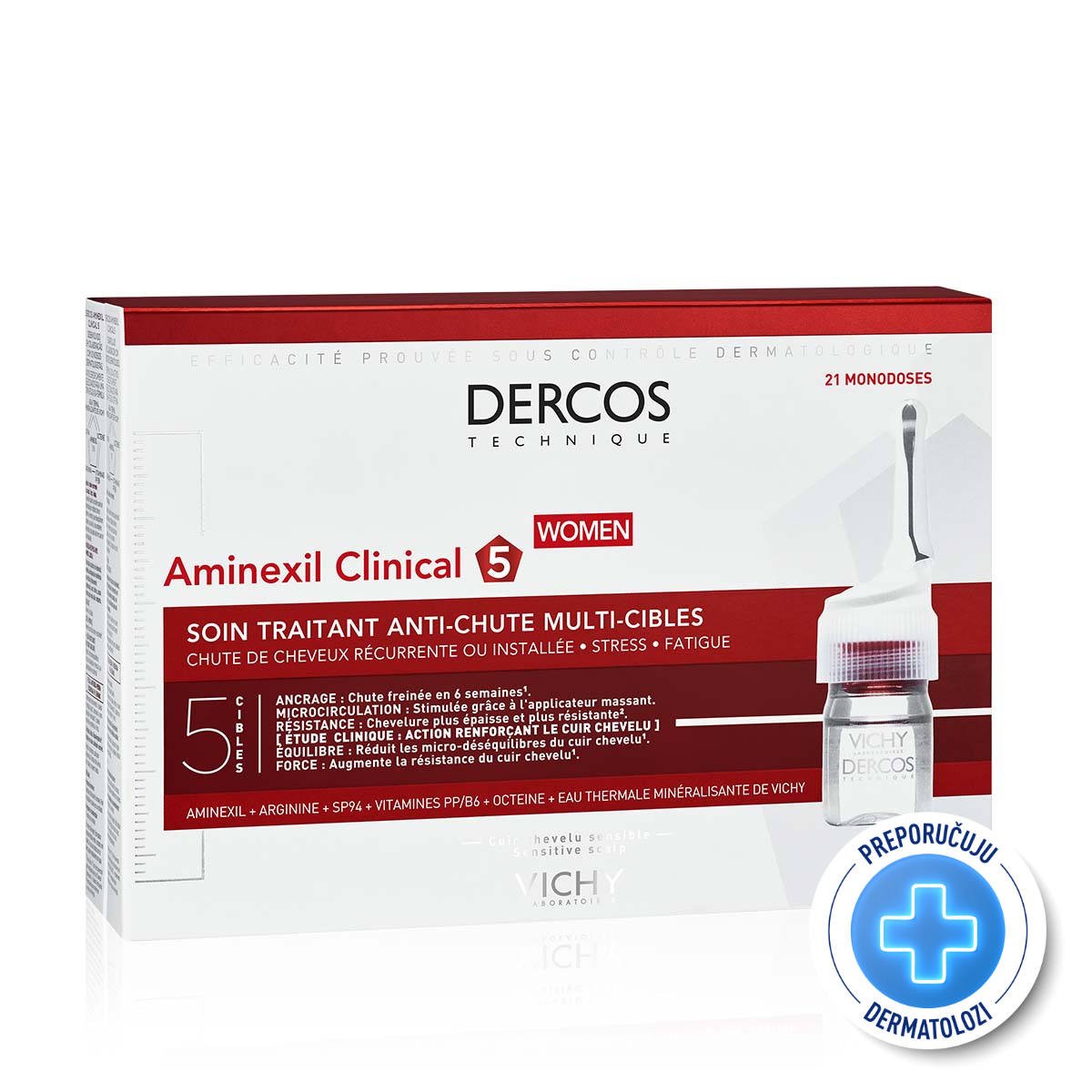VICHY Dercos Aminexil WOMAN ampule za žene A21