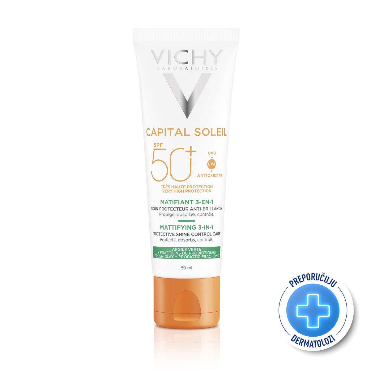 VICHY Capital Soleil Matirajuća 3u1 njega SPF50+ 50ml