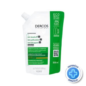 VICHY Dercos šampon protiv peruti za suhu kosu 500ml REFILL