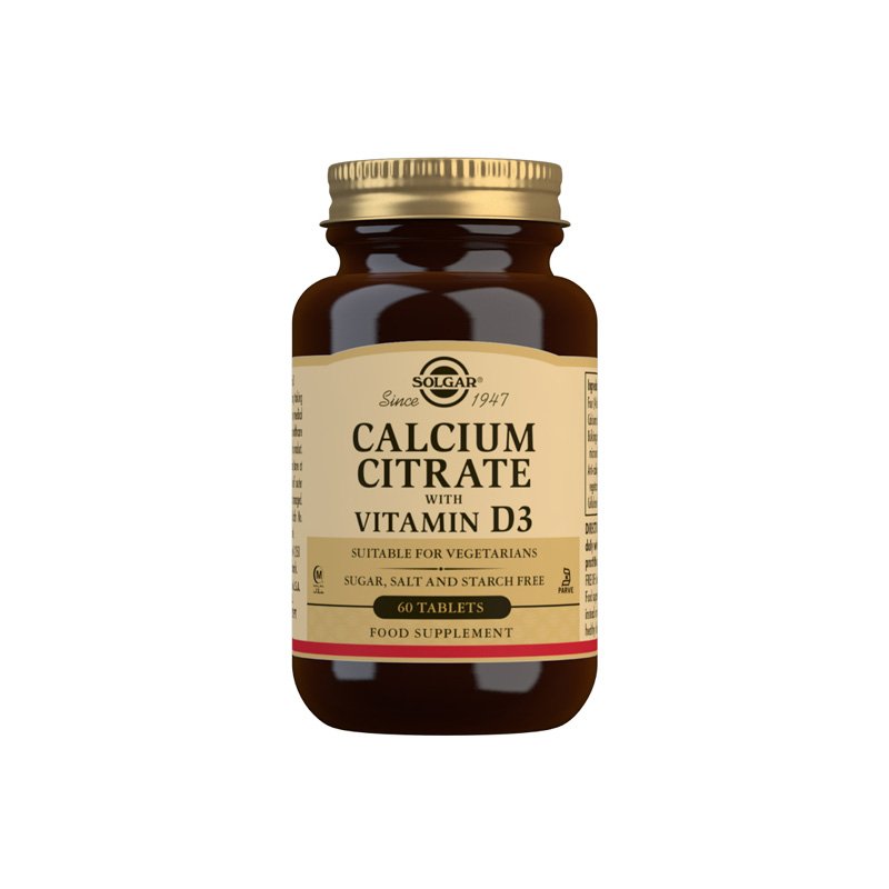 SOLGAR Kalcij citrat + vitamin D tbl. A60