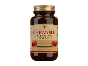 SOLGAR Vitamin C okus brusnica/malina tablete za žvakanje A90