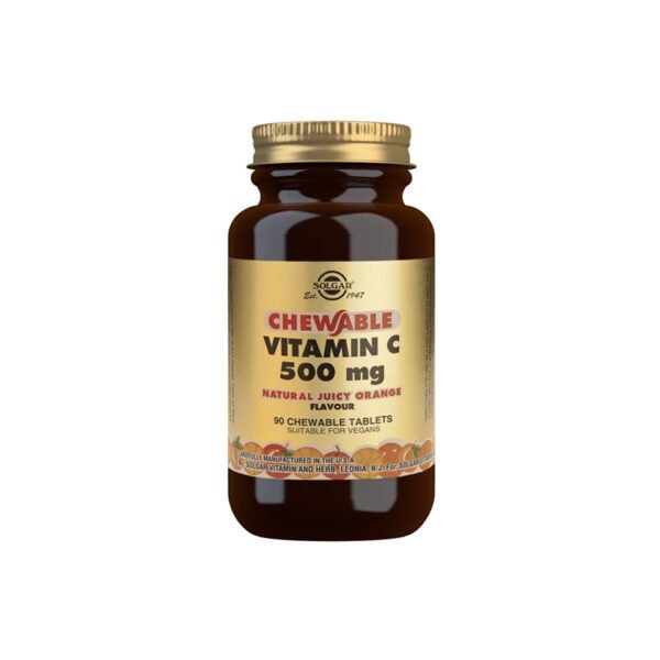 SOLGAR Vitamin C okus narandža tablete za žvakanje A90