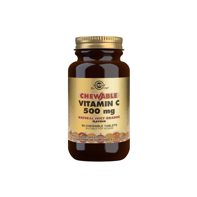 SOLGAR Vitamin C okus narandža tablete za žvakanje A90