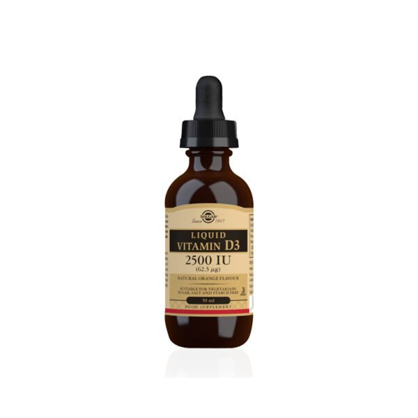 SOLGAR Vitamin D3 kapi 2500IU 59ml